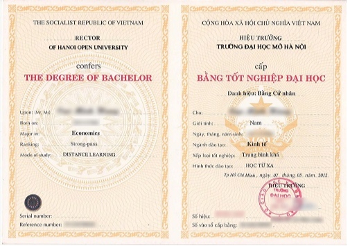 Quy trình làm bằng đại học có có hồ sơ gốc tại trường ở Hà Nội