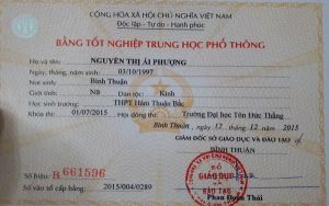 Làm Bằng Tốt Nghiệp THPT Bao Tiền? Bằng Có Ghi Xếp Loại Không?