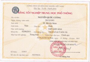 Học bổ túc có được bằng cấp 3 không?