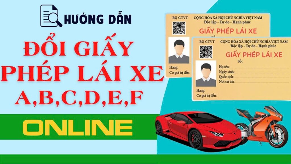 Thủ Tục Đổi Giấy Phép Lái Xe A1 Online